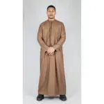 TT-001 Men's Bronze Thobe Emirati Islamic Clothing String Tassel - Image 4