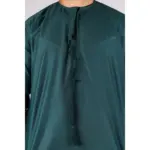 TT-001 Men's Olive Thobe Emirati Islamic Clothing String Tassel - Image 2