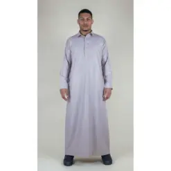 101 - Men's Beige Islamic Muslim Cotton Thobe Jubba