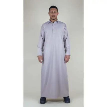 101 - Men's Beige Islamic Muslim Cotton Thobe Jubba
