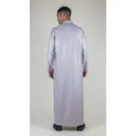 101 - Men's Beige Islamic Muslim Cotton Thobe Jubba - Image 5
