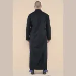 101 - Men's Black Islamic Muslim Cotton Thobe Jubba - Image 6