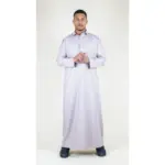 101 - Men's Cream Islamic Muslim Cotton Thobe Jubba