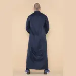 101 - Men's Navy Islamic Muslim Cotton Thobe Jubba - Image 5