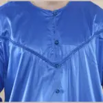 102 - Men's Blue Islamic Muslim Shiny Thobe Jubba - Image 3
