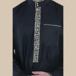 103 - Men's Black Muslim Islam Eid Nehru Collar Thobe - Image 5