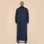 103 - Men's Navy Muslim Islam Eid Nehru Collar Thobe - Image 5