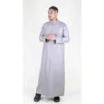 104 - Men's Beige Muslim Nehru Collar Eid Thobe - Image 4