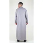 104 - Men's Beige Muslim Nehru Collar Eid Thobe - Image 6