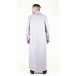 104 - Men's Cream Muslim Nehru Collar Eid Thobe - Image 6