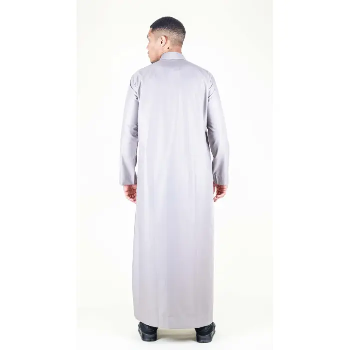 104 - Men's Cream Muslim Nehru Collar Eid Thobe - Image 6