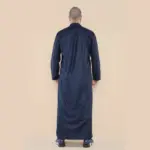104 - Men's Navy Muslim Nehru Collar Eid Thobe - Image 5