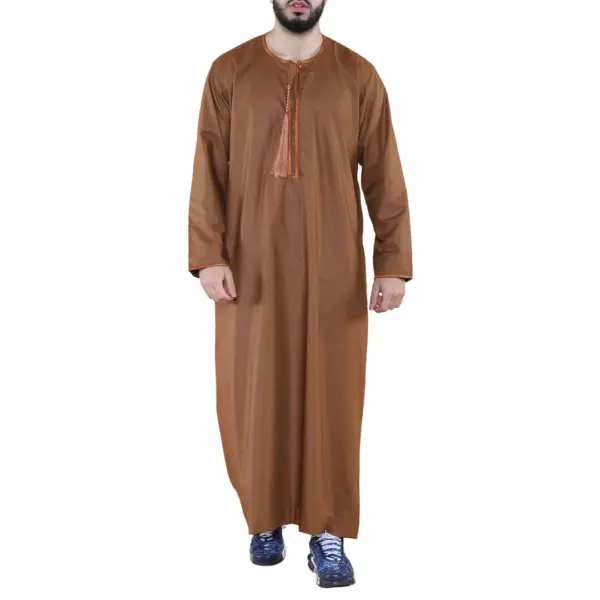 105 Mens Camel Omani Eid Tassel Thobe Jubba Thobez 1