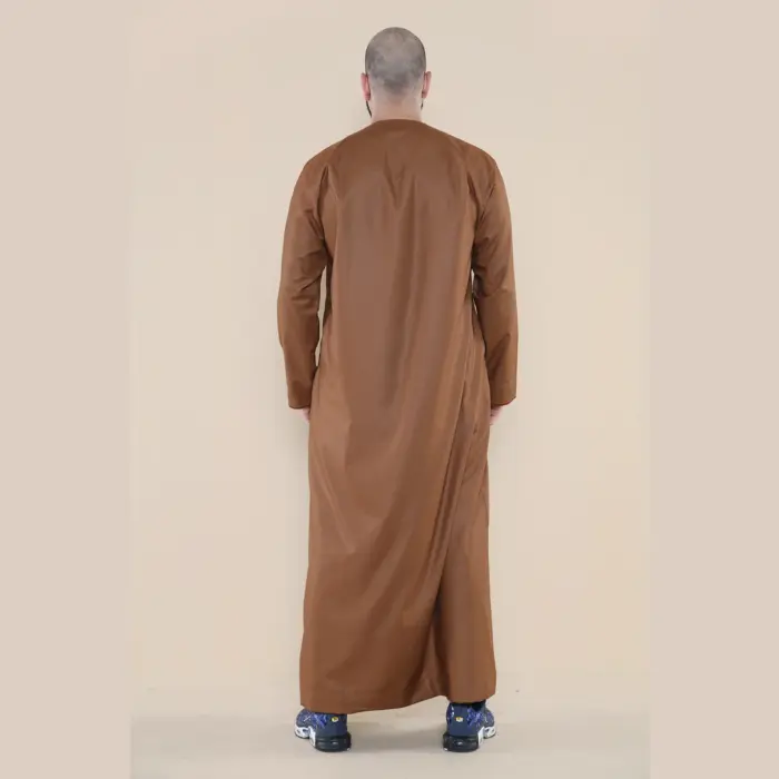 105 - Men's Camel Omani Eid Tassel Thobe Jubba - Image 5