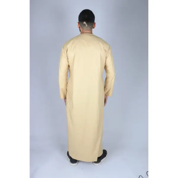 105 Mens Cream Omani Eid Tassel Thobe Jubba Thobez 7