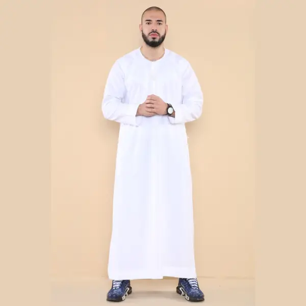 105 Mens White Omani Eid Tassel Thobe Jubba Thobez 2