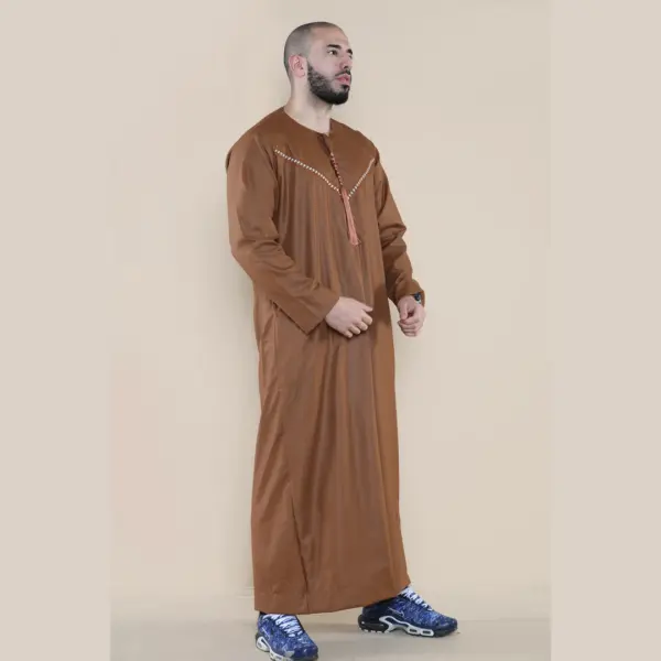 106 Mens Camel Omani Eid Tassel Thobe Jubba Thobez 5