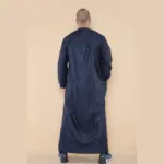 106 - Men's Navy Omani Eid Tassel Thobe Jubba - Image 5