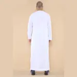106 - Men's White Omani Eid Tassel Thobe Jubba - Image 5
