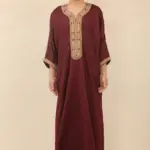 HM63 - Boys Moroccan Thobe Short Sleeve Embroidery Gandoura