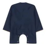 OE-300 - Baby Toddler Navy Romper Thobe Gold Embroidery - Image 3