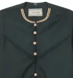 OE-300 - Baby Toddler Green Romper Thobe Gold Embroidery - Image 2