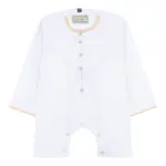 OE-300 - Baby Toddler White Romper Thobe Gold Embroidery
