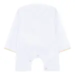 OE-300 - Baby Toddler White Romper Thobe Gold Embroidery - Image 3