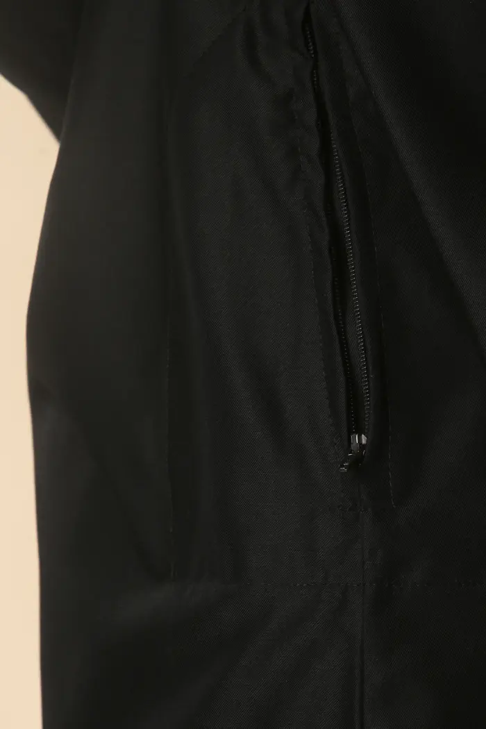 OE-300 - Boy's Black Emirati Omani Thobe Gold Embroidery - Image 9