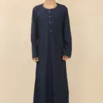 OE-300 - Boy's Navy Emirati Omani Thobe Gold Embroidery