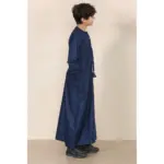 TT-001 Boy's Navy Thobe Emirati Islamic Clothing String Tassel - Image 4