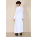 TT-001 Boy's White Thobe Emirati Islamic Clothing String Tassel - Image 5