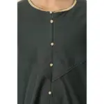 OE-300 - Boy's Green Emirati Omani Thobe Gold Embroidery - Image 5
