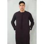 TT-001 - Men's Purple Emirati Omani Thobe String Tassel - Image 2