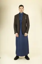 Cavani Caridi - Men's Tweed Check Brown Blazer