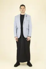 Cavani Caridi - Men's Tweed Light Blue Wedding Blazer