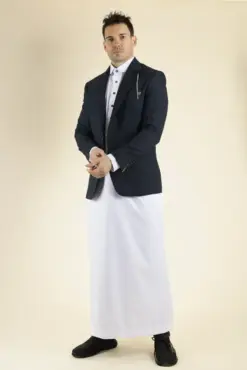 Alternative view of Cavani Caridi - Men's Tweed Navy Blue Classic Blazer