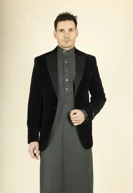 Men's Black Velvet Tuxedo Blazer Wedding | TruClothing