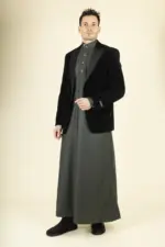 Men's Black Velvet Tuxedo Blazer Wedding | TruClothing - Image 2