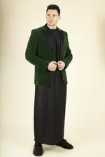Men's Green Velvet Tuxedo Blazer Wedding | TruClothing - Image 3