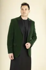 Men's Green Velvet Tuxedo Blazer Wedding | TruClothing - Image 5