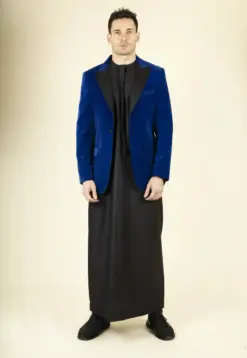 Men's Royal Blue Velvet Tuxedo Blazer Wedding | TruClothing