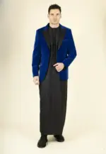 Men's Royal Blue Velvet Tuxedo Blazer Wedding | TruClothing - Image 2