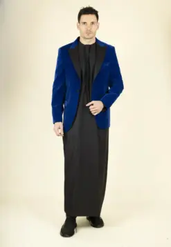 Alternative view of Men's Royal Blue Velvet Tuxedo Blazer Wedding | TruClothing