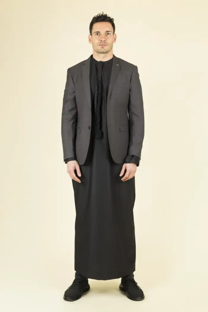 Paul Andrew Charles - Men's Charcoal Summer Wedding Blazer - Image 1