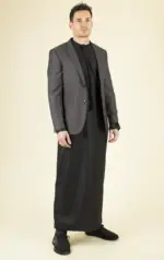 Paul Andrew Charles - Men's Charcoal Summer Wedding Blazer - Image 3
