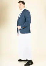 Paul Andrew Hamleys - Men's Blue & Orange Check Blazer - Image 4