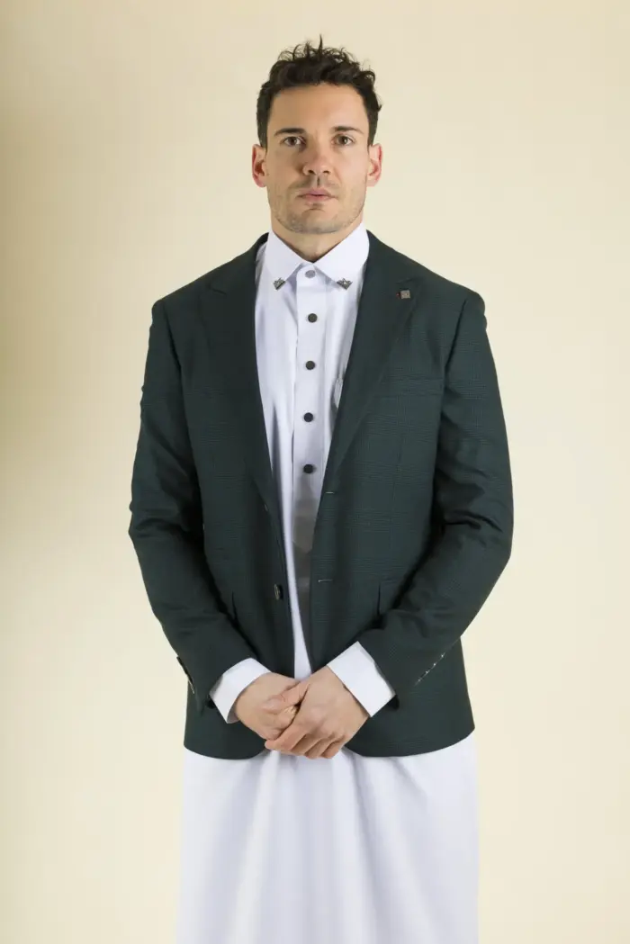 Paul Andrew Jasper - Men's Olive Green Wedding Blazer - Image 4