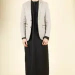 Paul Andrew Leo - Men's Beige Checked Tailored Fit Blazer