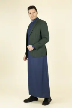 Alternative view of Paul Andrew Leo - Men's Green Checked Tailored Fit Blazer